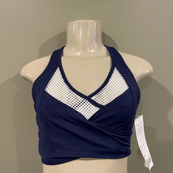 Tonic Active / navy and light blue Layna Sports Bra medium in Storm - Picture 4 of 5